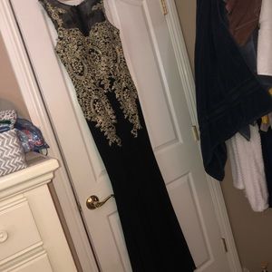 Black mermaid  sequins dress